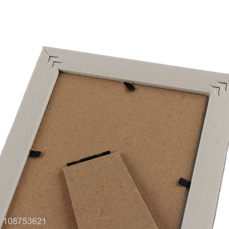 China wholesale rectangle plastic tabletop picture frame photo frame