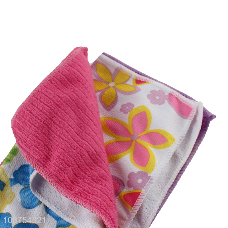 Wholesale kitchen bathroom cleaning towels super absorbent microfiber cleaning cloths