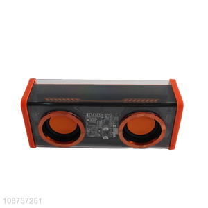 Good Quality Transparent Wireless RGB LED Light TWS Bluetooth Speaker