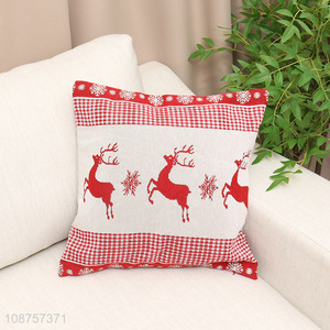 Good quality Christmas throw pillow cover case for Xmas decor