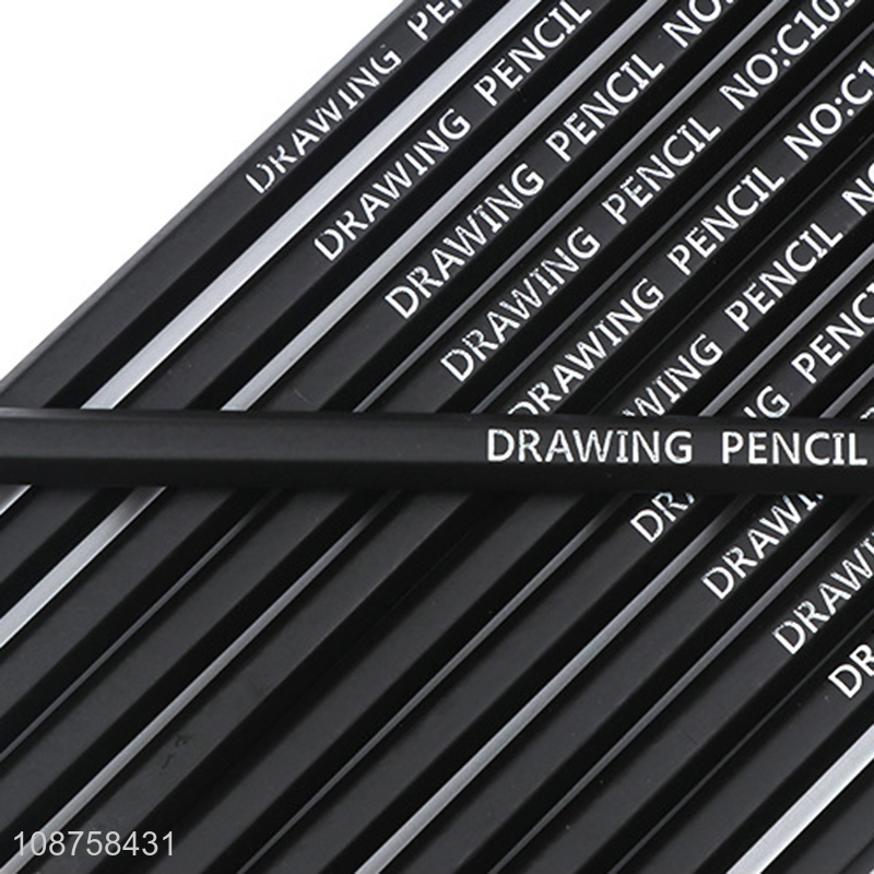 Good Price 12 Pieces 8B Graphite Sketch Pencils Drawing Supplies