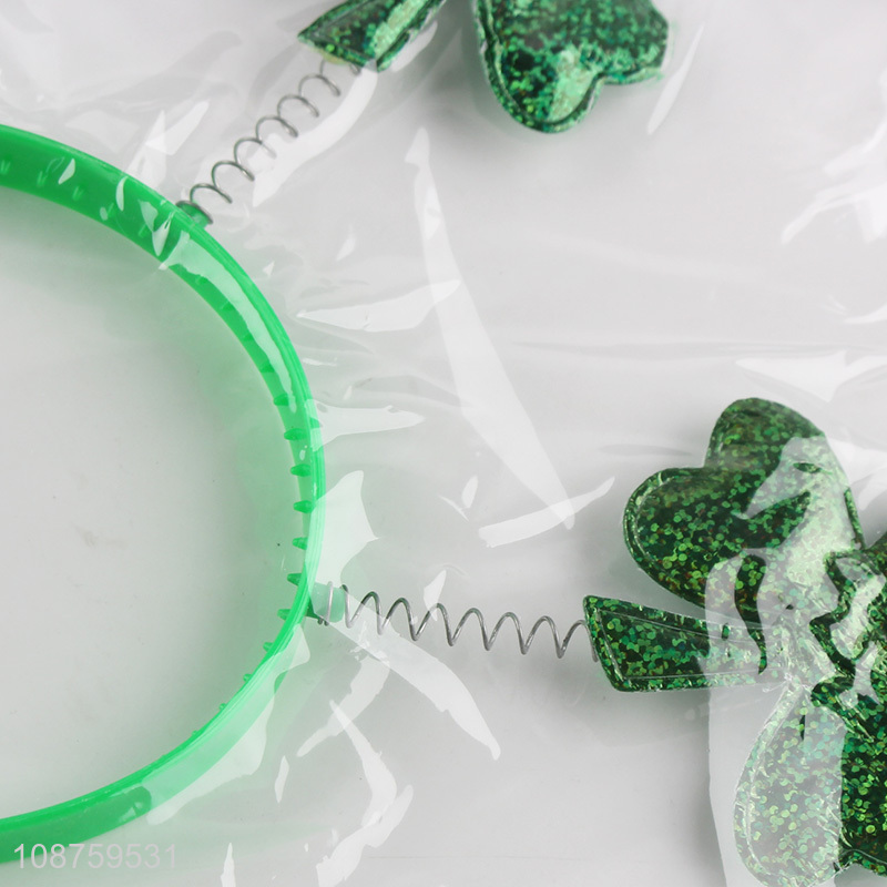 High Quality St. Patrick's Day Hair Hoop Plastic Irish Festival Headband