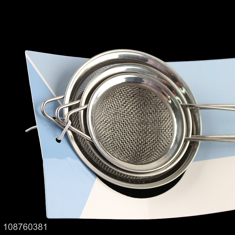 Top sale stainless steel mesh strainer filter spoon colander