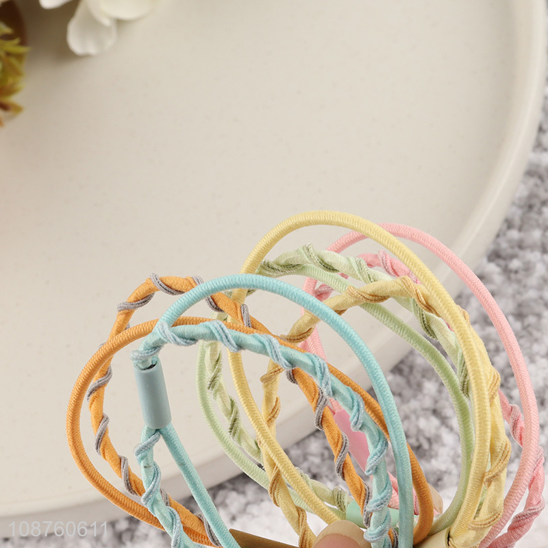 New product 5pcs high elastic hair bands hair ropes hair ties