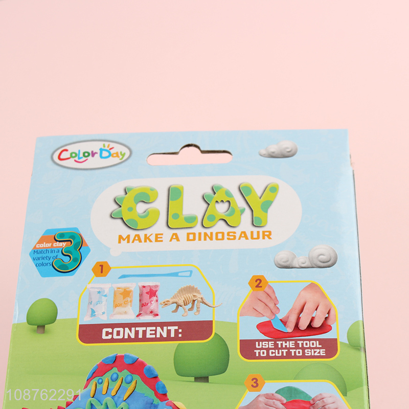 Hot selling air drying super light modeling clay with dino model