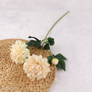 Wholesale 3 heads flower artificial flower lifelike flower for office decor