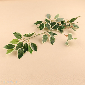 New product artificial banyan leaves faux leaf for outdoor decoration