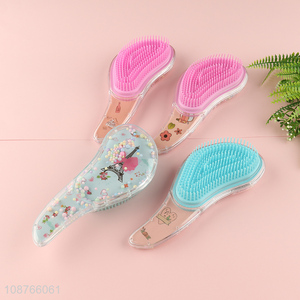 Factory price plastic detangling comb hairbrush