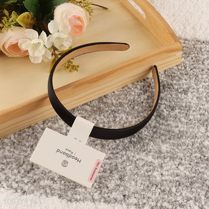 High quality pu leather hair hoop hairband for women