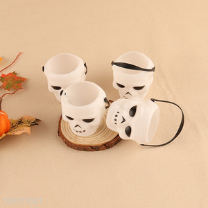 Factory price 4pcs mini skull trick or treat buckets