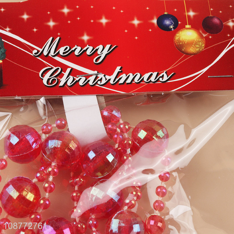 Low price christmas decoration bead chain for sale