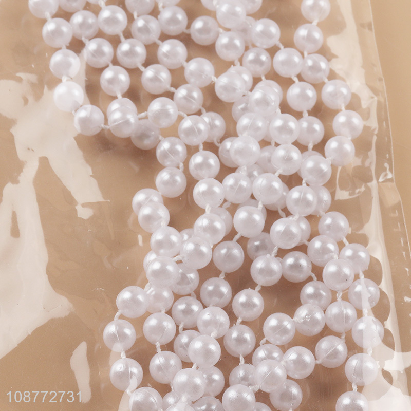 Good quality white christmas decoration bead chain