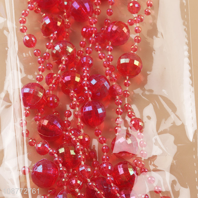 Low price christmas decoration bead chain for sale