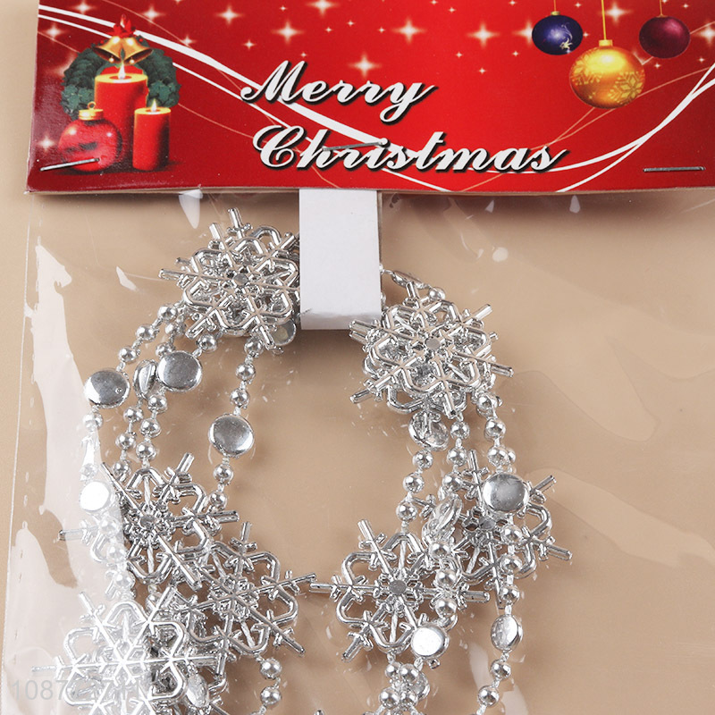 Popular products silver christmas decoration bead chain