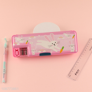 China imports cartoon plastic pencil case pencil box