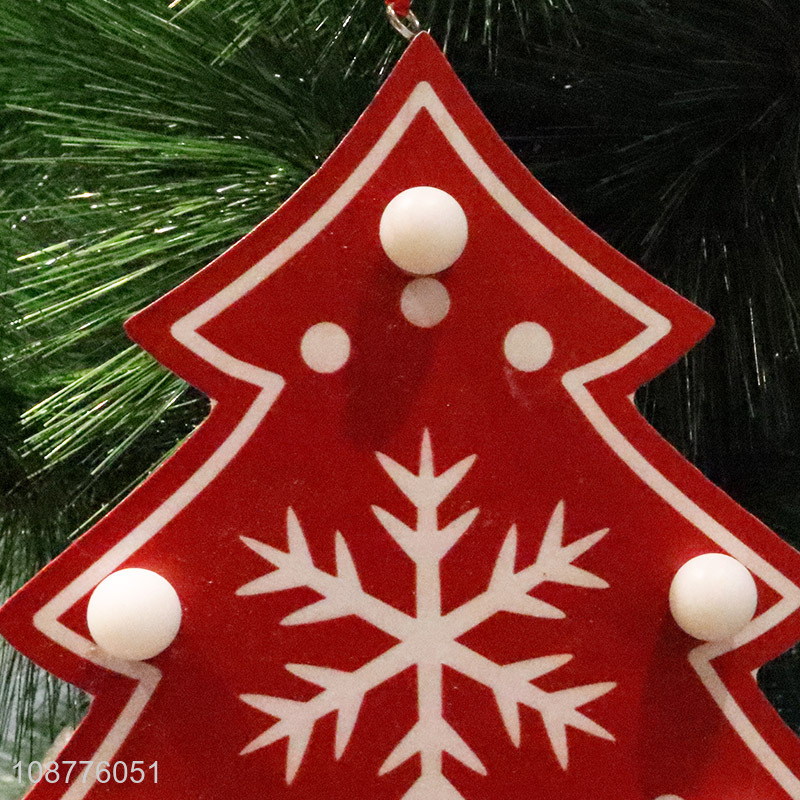 New arrival xmas tree shaped christmas hanging ornaments