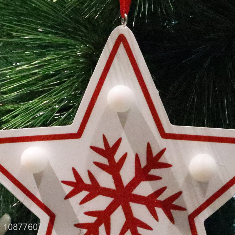 Low price star shaped christmas hanging ornaments