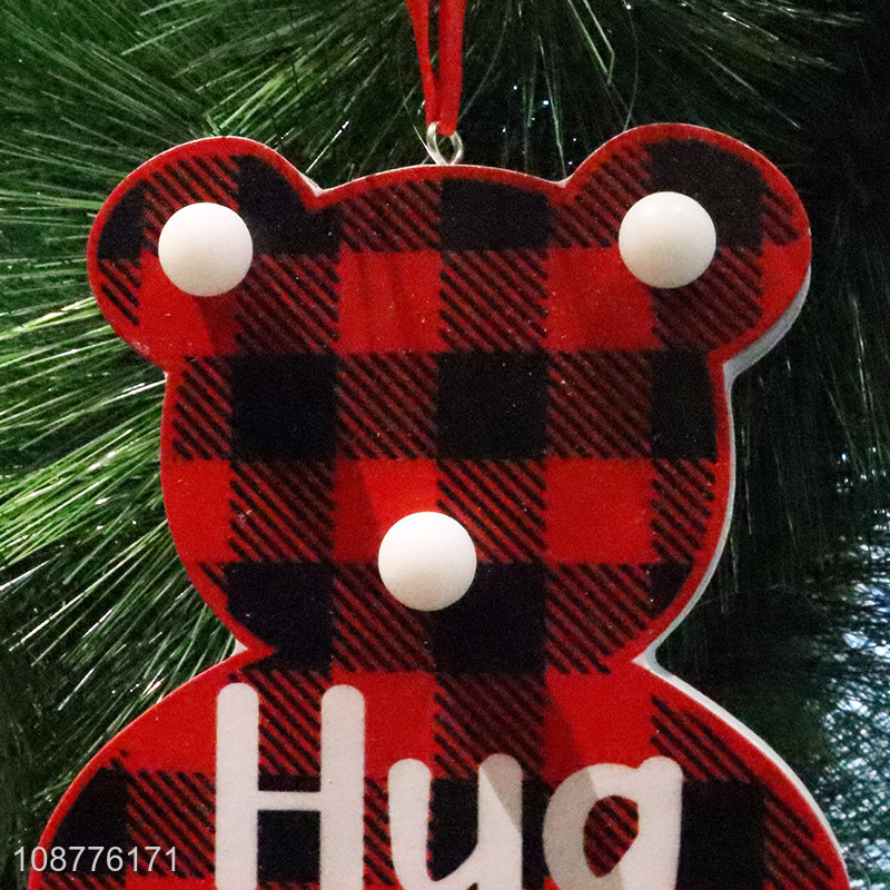 Online wholesale bear shaped christmas hanging ornaments