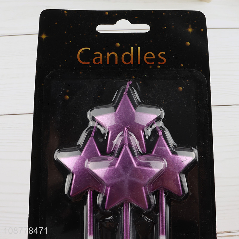 New arrival star shape birthday candle set