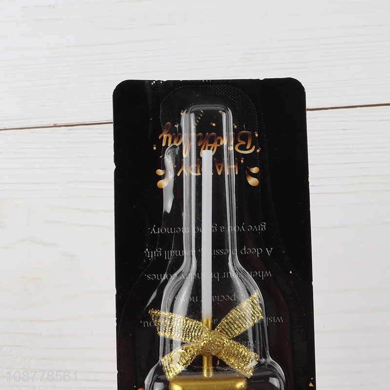 Yiwu factory golden birthday candle