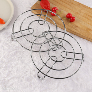 Factory price round steam rack steamer rack trivet