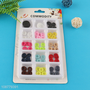 Factory supply round resin buttons for craft sewing