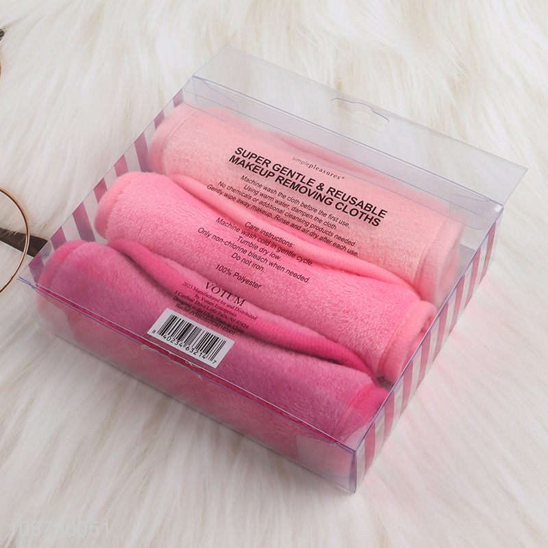 Top selling 3pcs reusable makeup removing cloths