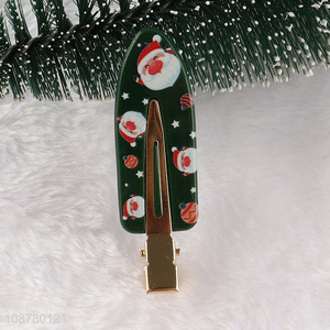 High quality cute Christmas no crease hair clips