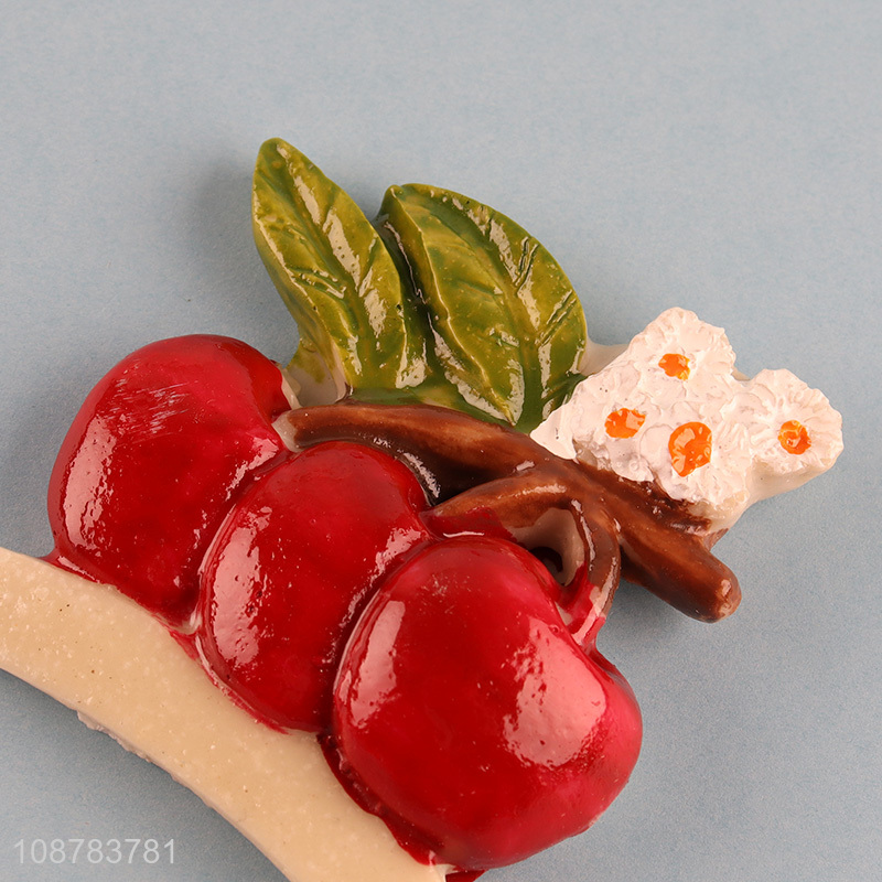 Low price home decor cherry fridge magnets