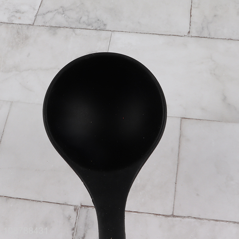 Factory supply non-stick silicone soup ladle for serving