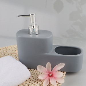 Factory price ceramic liquid soap dispenser for bathroom