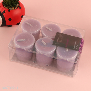 Top quality 6pcs scented candle for home decoration