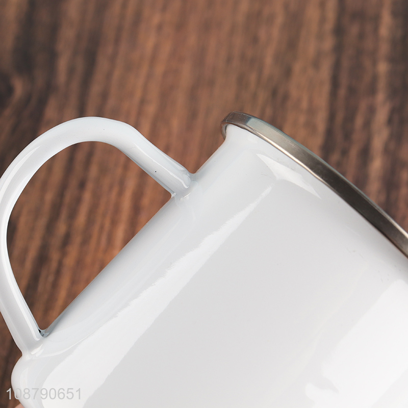 Good quality enamel cup water cup with handle