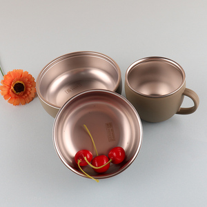 Yiwu market 3pcs stainless steel tableware set