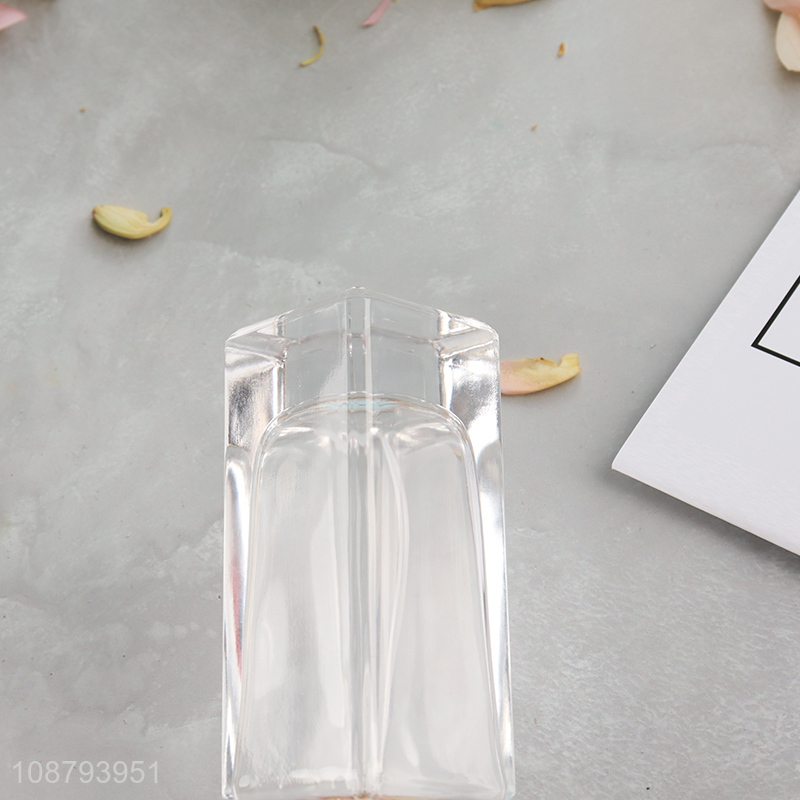 Yiwu market clear unbreakable glass perfume bottle