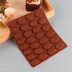 New arrival leaf shaped silicone candy chocolate molds