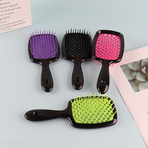 High quality hollowed-out scalp comb massage hair brush