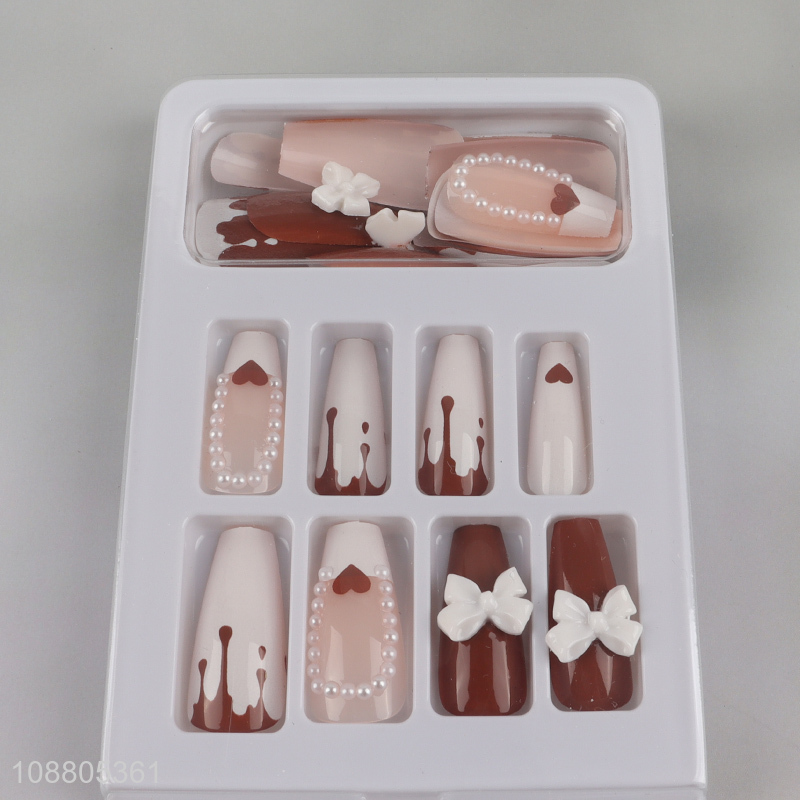 Top selling nail art decoration fake nail set