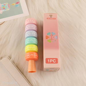 Wholesale 6 Color Macaron Highlighter fluorescent Pens for Kids