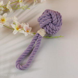 Best price purple pets cotton rope chew toys for sale