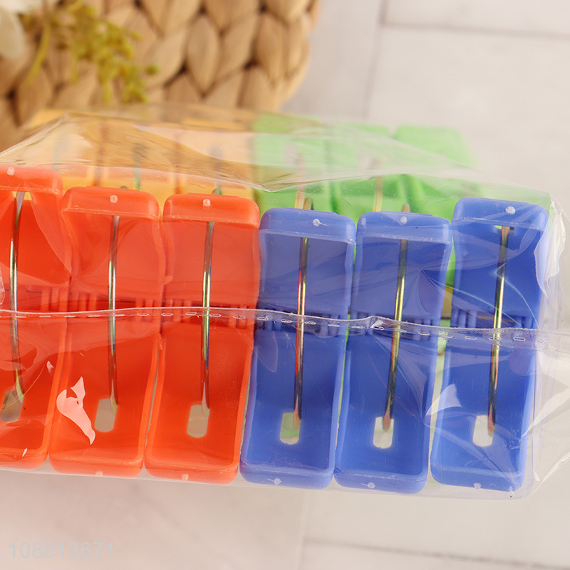 Hot selling 12pcs plastic clothes clips food package clips