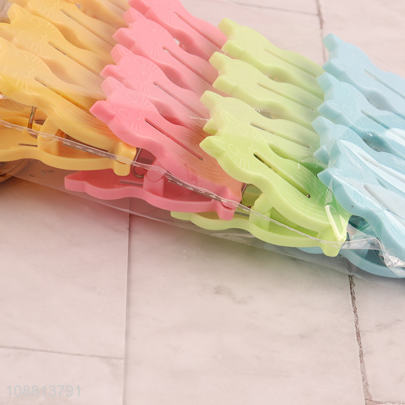 Factory price 16pcs heavy duty plastic clothes pins pegs