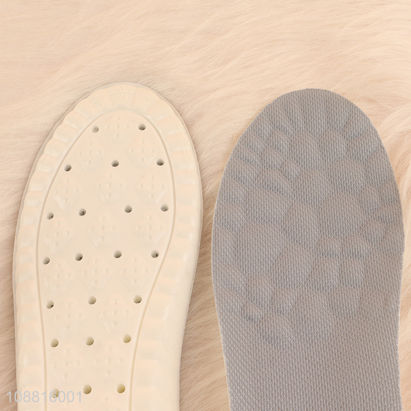 Top sale breathable soft pu massage shoes insoles wholesale