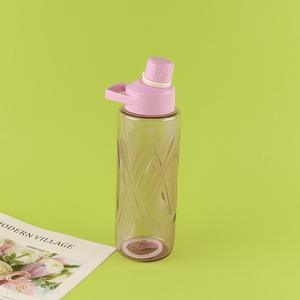 New arrival colorful plastic water bottle with handle