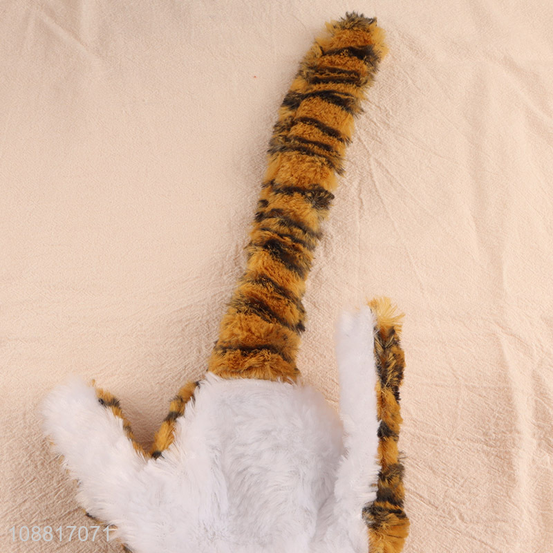 Good quality tiger shape dog squeak toy for puppies