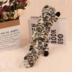 Hot selling soft tough leopard shape dog squeak toy