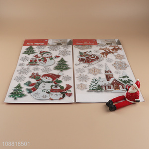 High quality home decor self-adhesive christmas sticker