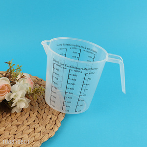 Wholesale 1000ml plastic measuring cup for cooking and baking