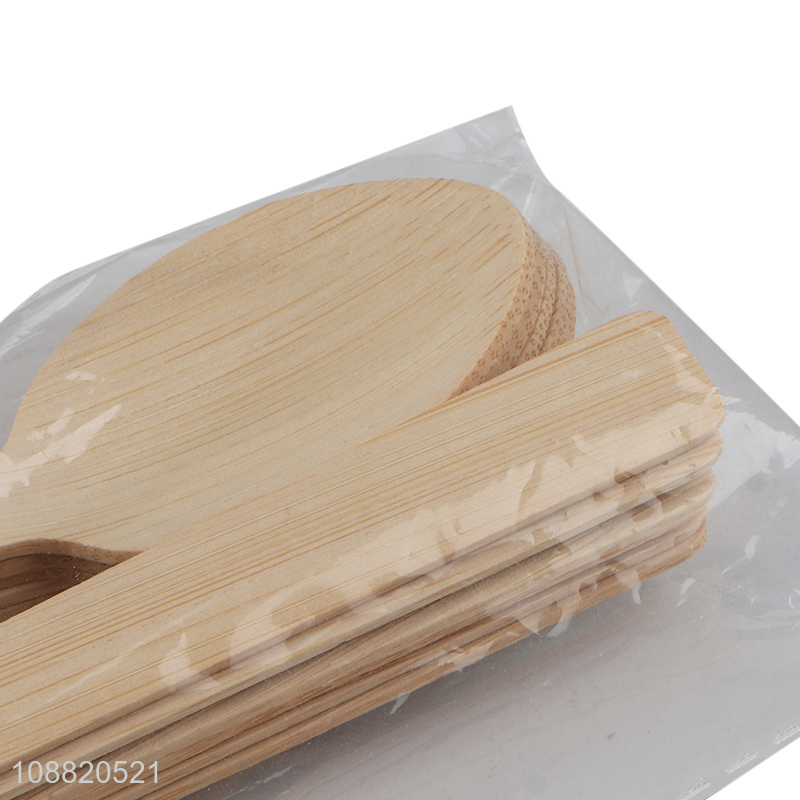 New product bamboo disposable dinnerware spoon set