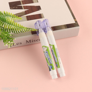 Wholesale 2pcs wite out quick drying correction fluid pens